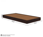 Wooden Single Size Bed Without Storage