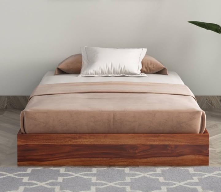 Wooden Platform Palang Single Bed for Bedroom
