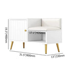 Solid Wood Shoe Cabinet with Seating