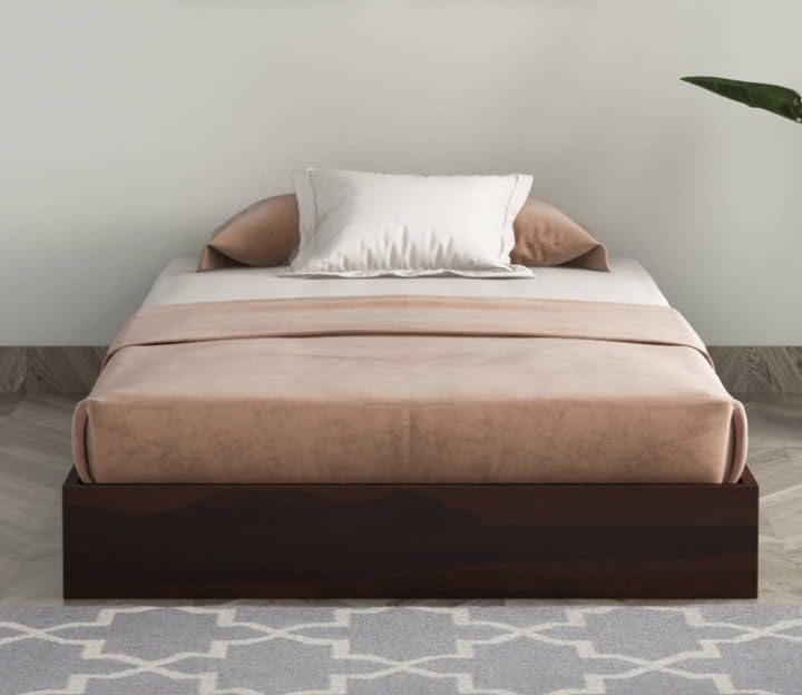 Wooden Platform Palang Single Bed for Bedroom