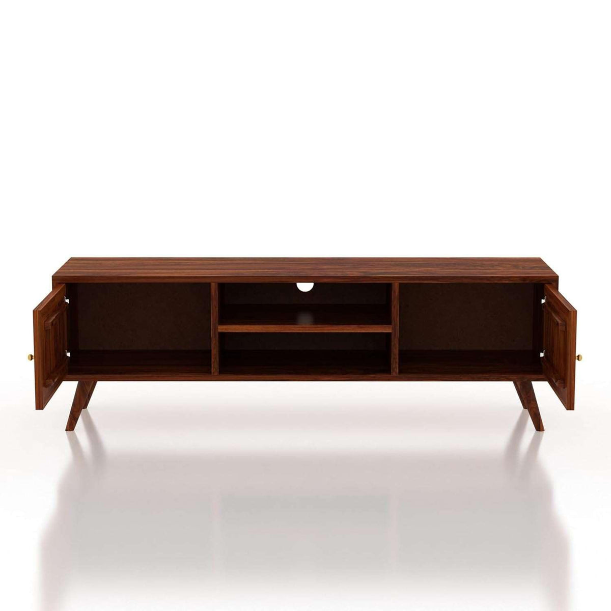 Solid Sheesham Wood TV Unit for Living Room