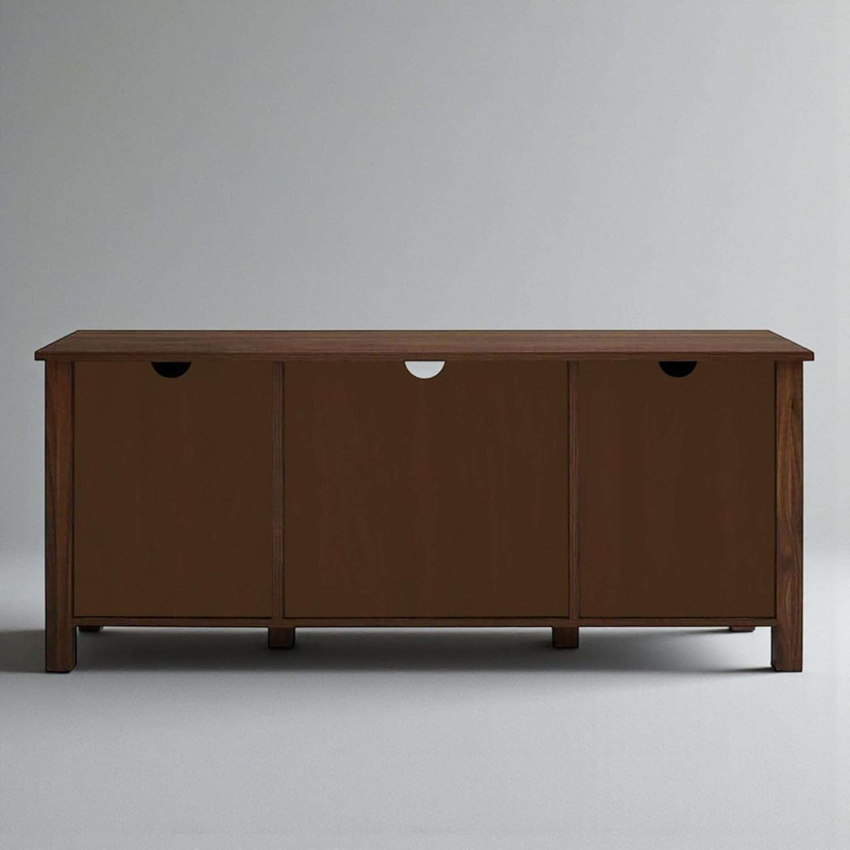 Solid Sheesham Wood TV Cabinet with Storage