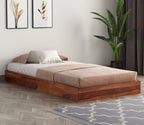 Wooden Single Size Bed Without Storage