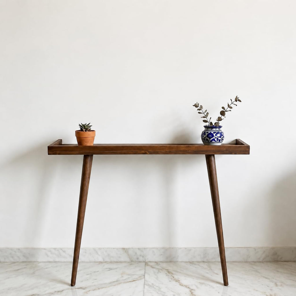 Solid Wood Entryway Table for Living Room