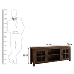 Solid Sheesham Wood TV Cabinet with Storage