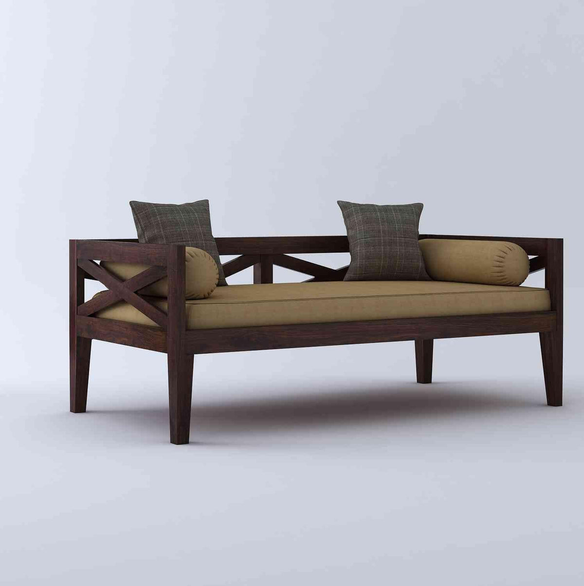 3 Seater Wooden Sofa Couch for Living Room