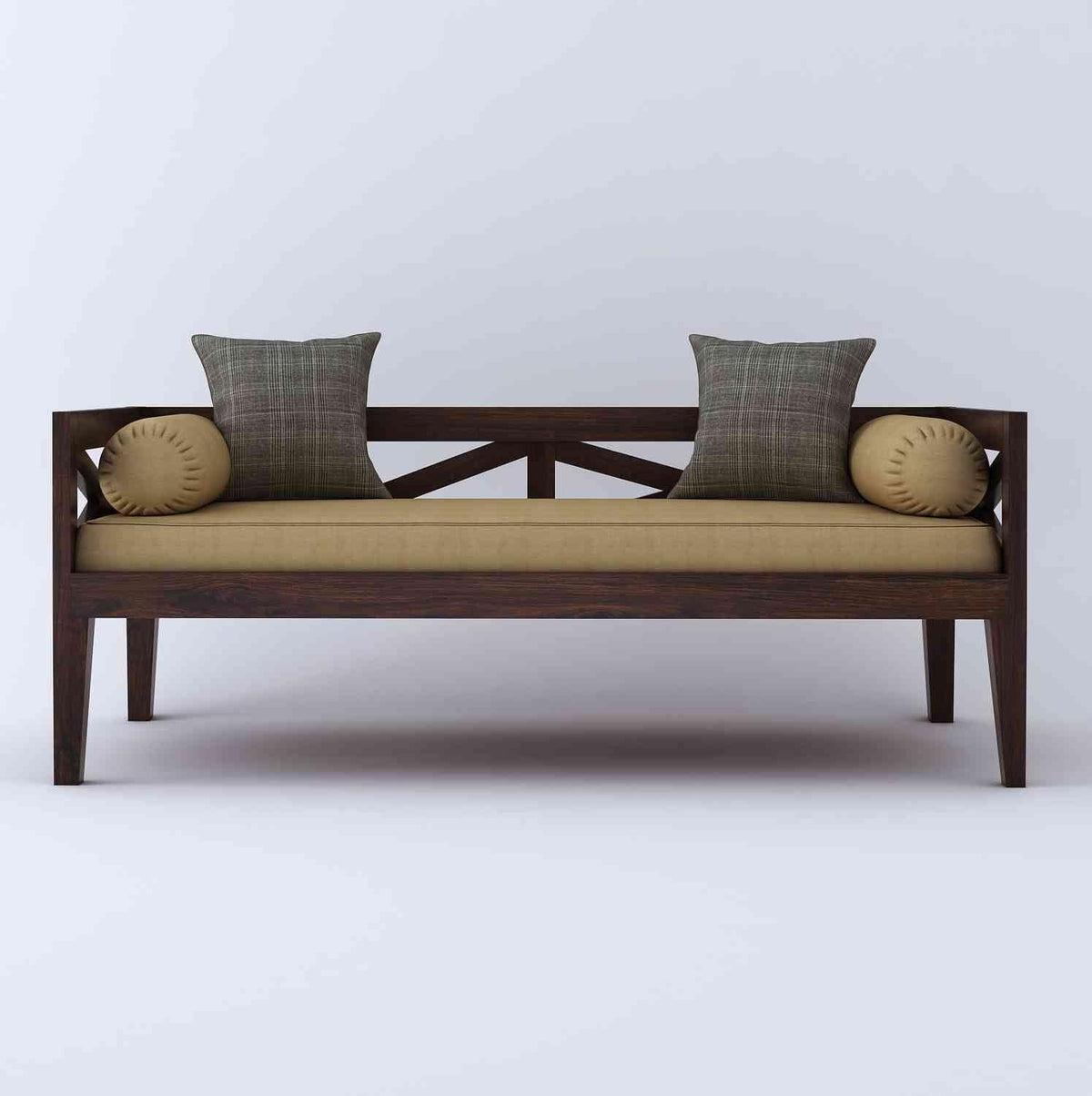 3 Seater Wooden Sofa Couch for Living Room