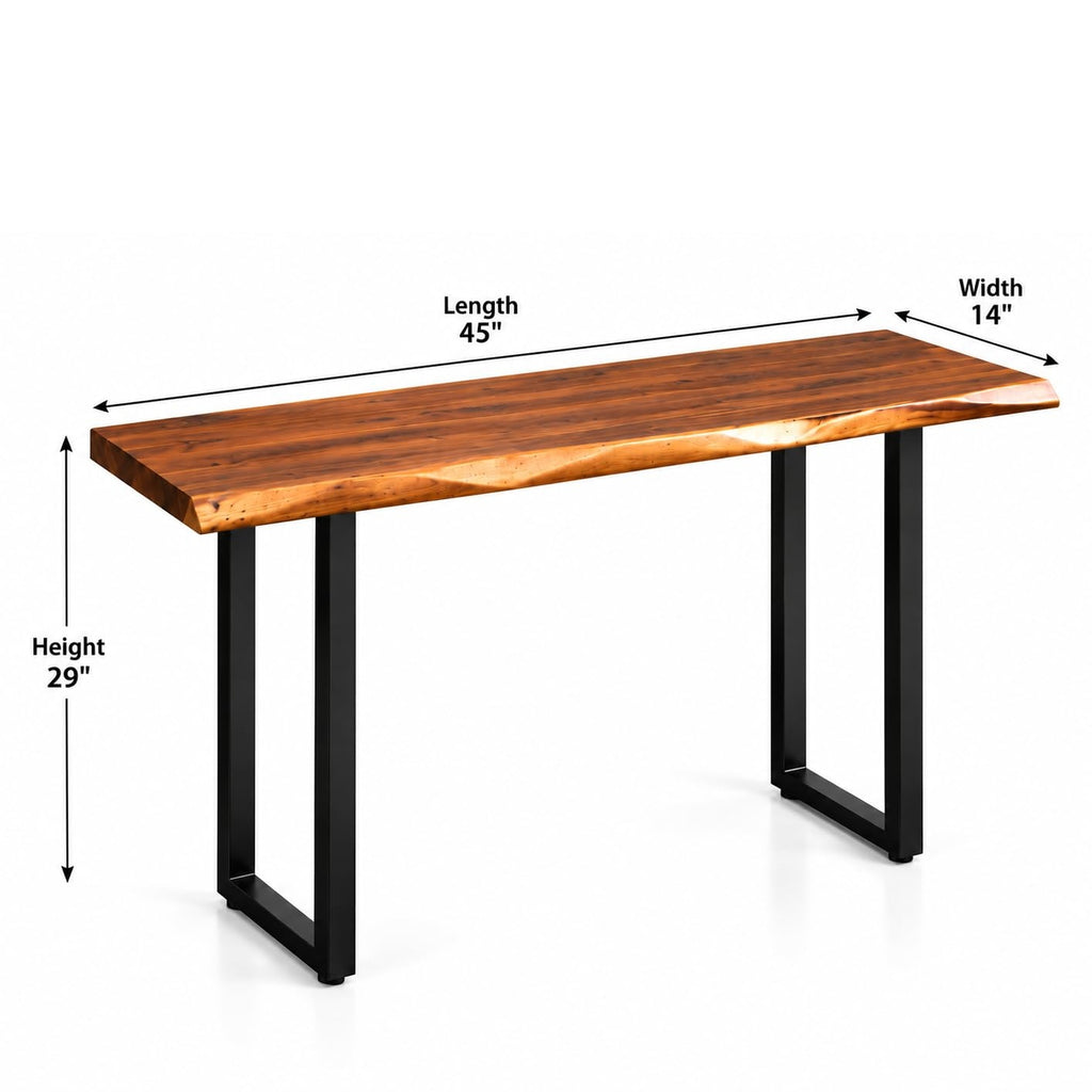 Wooden Console Table for Living Room
