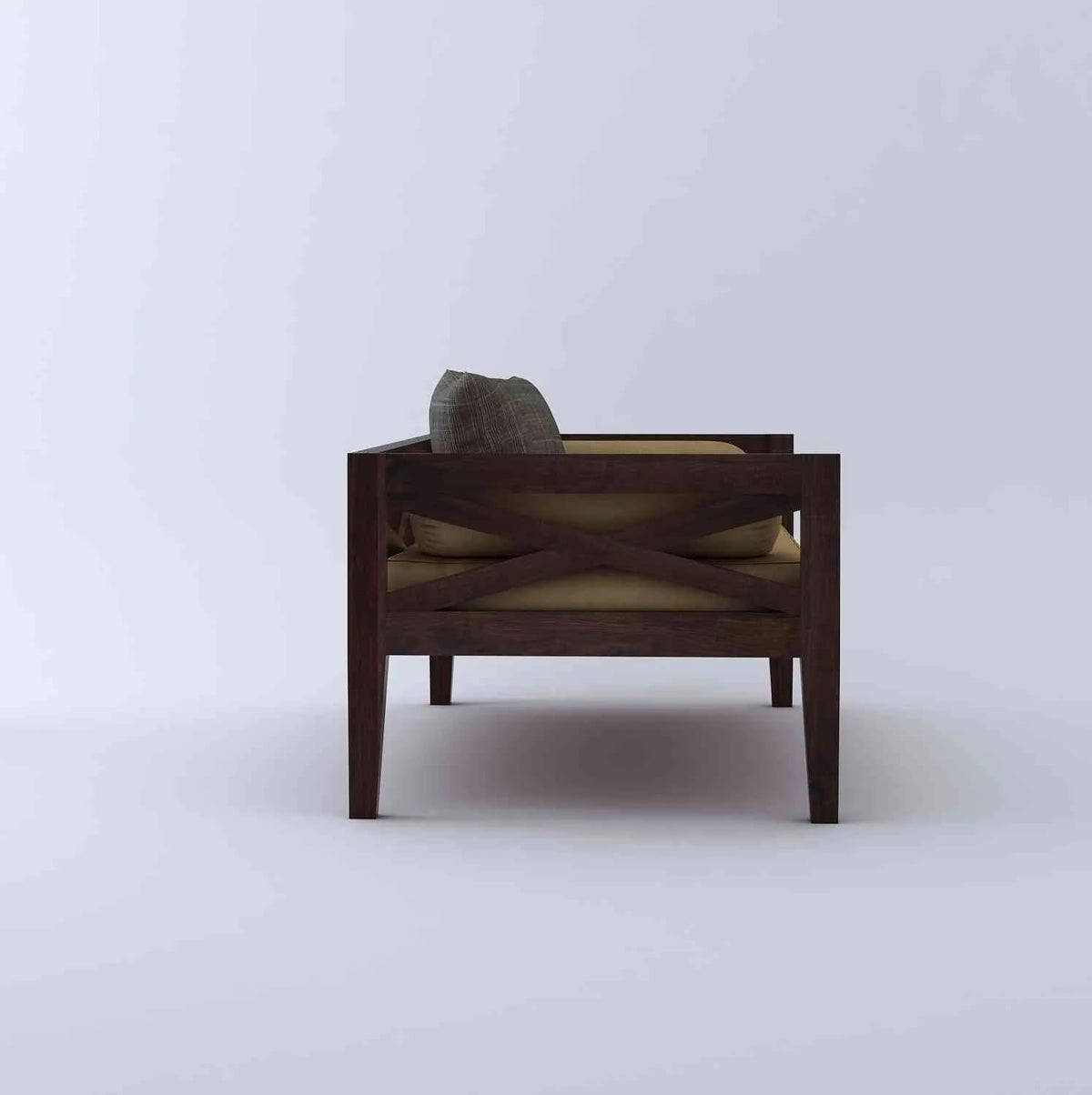 3 Seater Wooden Sofa Couch for Living Room