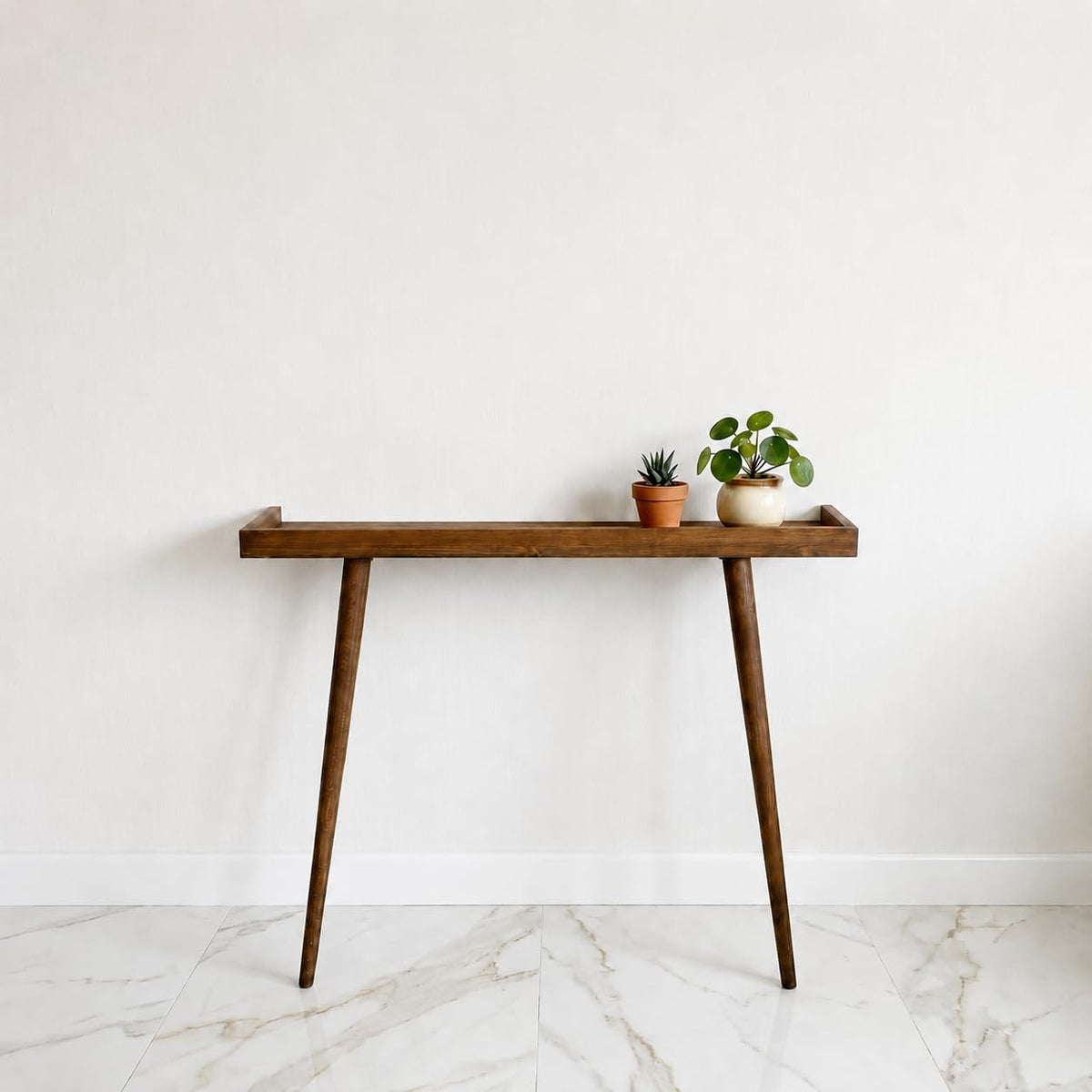 Wooden Entryway Table for Living Room