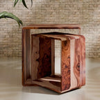 Solid Sheesham Wood Nesting Coffee Table Set of 2
