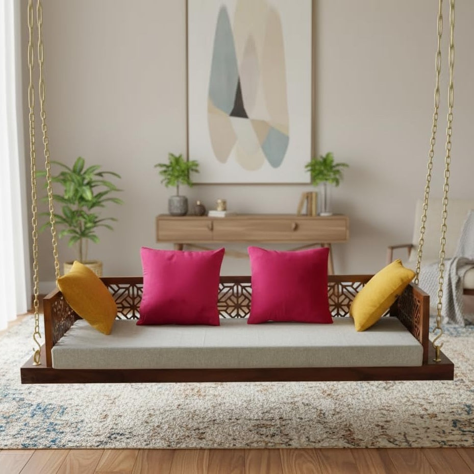 Solid Sheesham Wood Swing Sofa