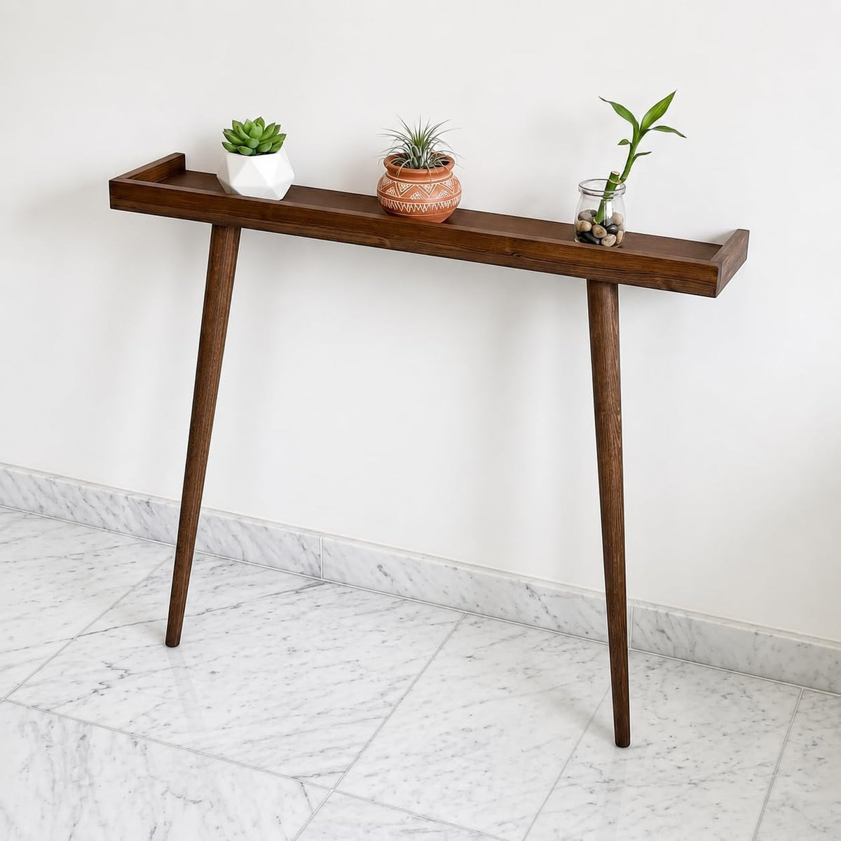 Wooden Entryway Table for Living Room