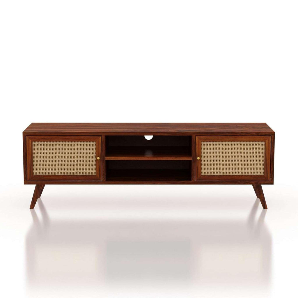 Solid Sheesham Wood TV Unit for Living Room