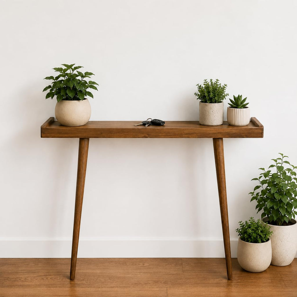 Solid Wood Entryway Table for Living Room