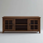 Solid Sheesham Wood TV Cabinet with Storage