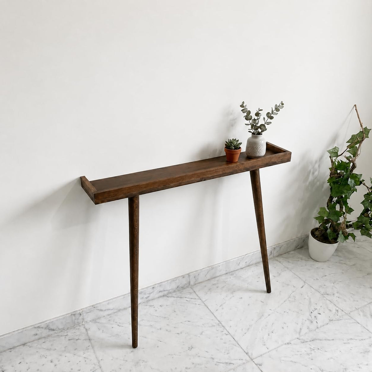 Wooden Entryway Table for Living Room