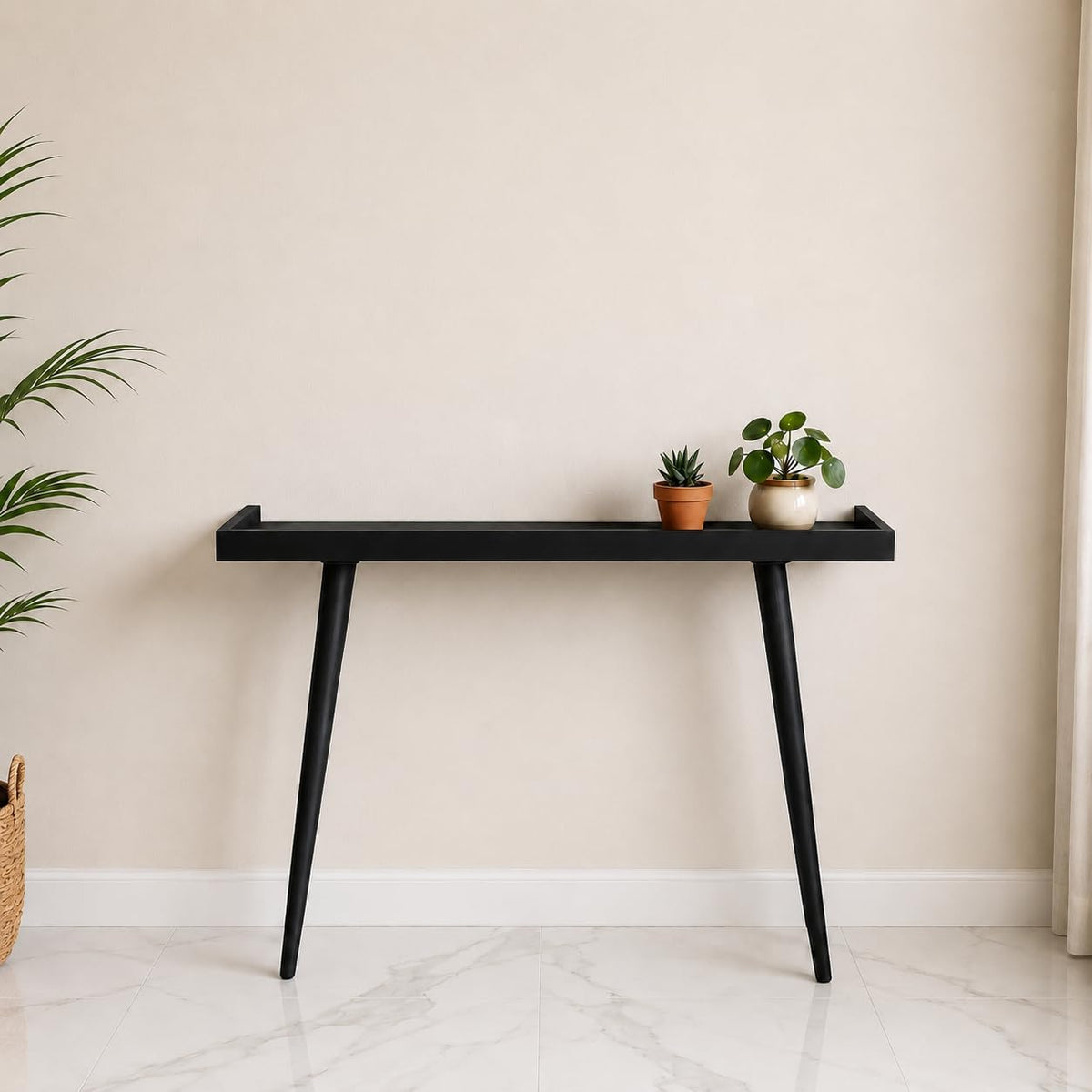 Wooden Entryway Table for Living Room