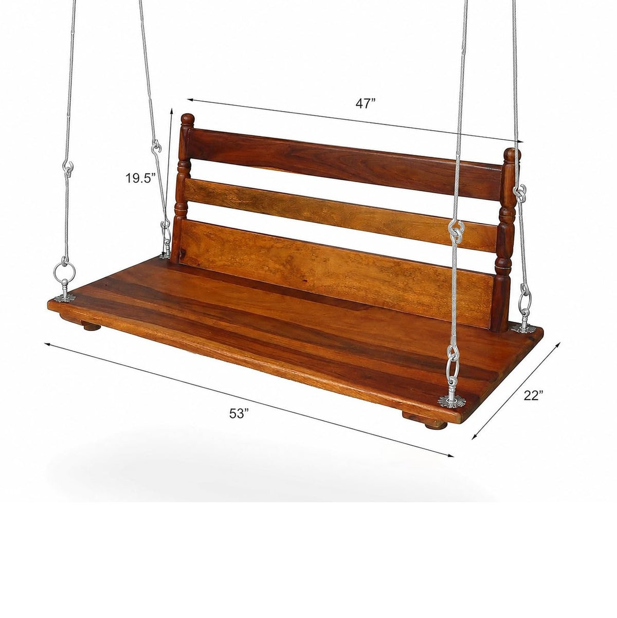 Wooden Swing for Balcony