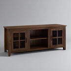 Solid Sheesham Wood TV Cabinet with Storage