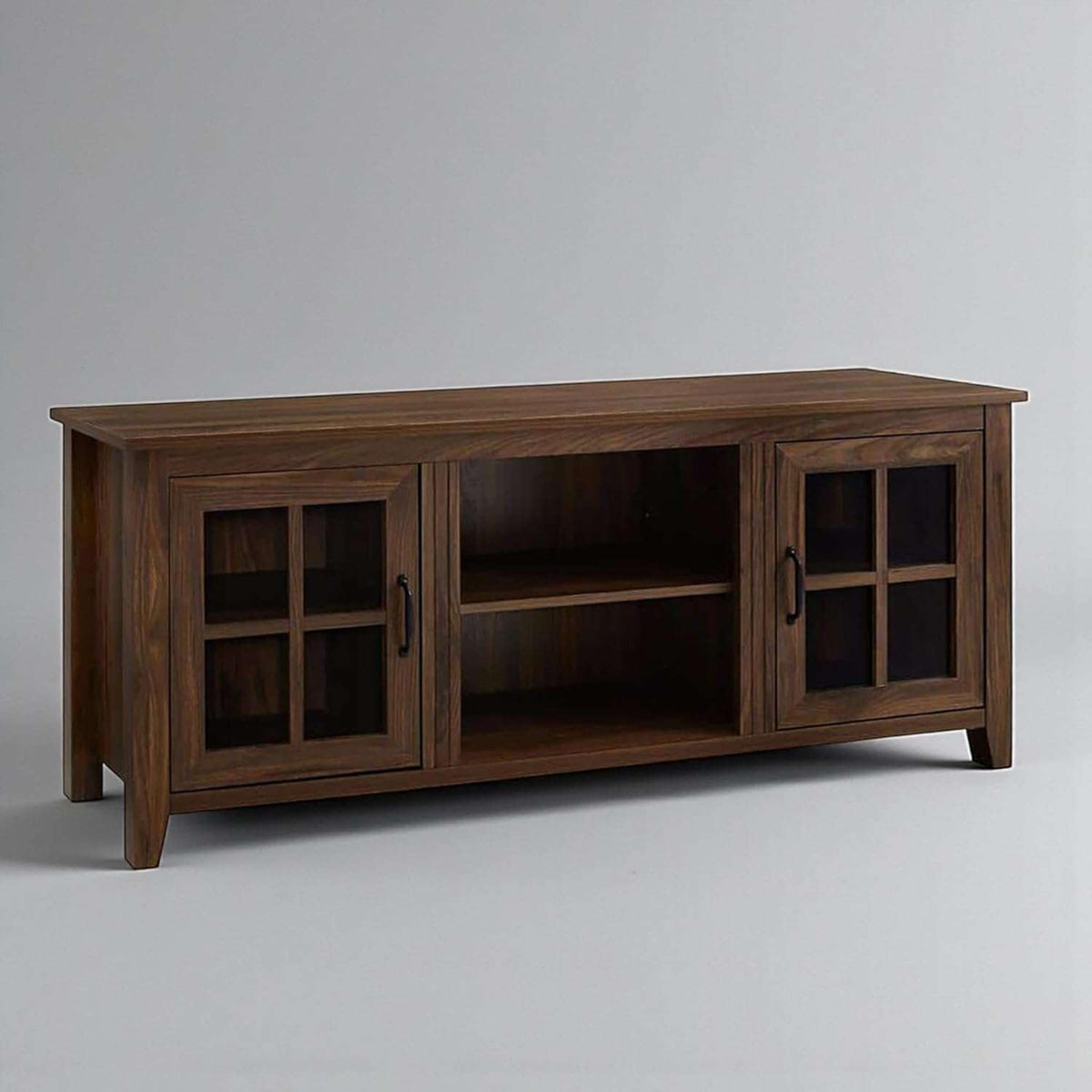 Solid Sheesham Wood TV Cabinet with Storage