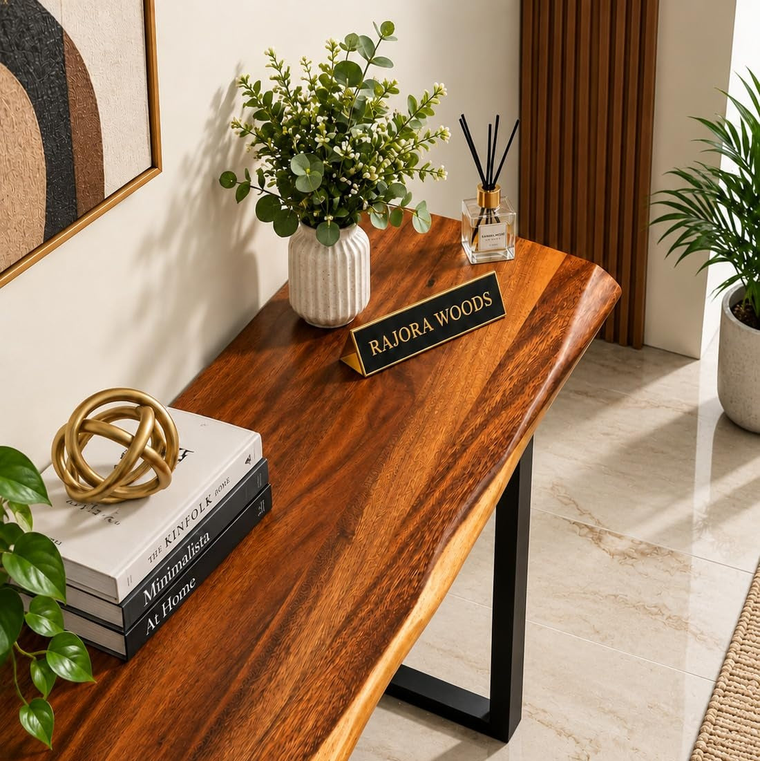 Wooden Console Table for Living Room