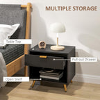 Solid Wood Bedside Table for Bedroom
