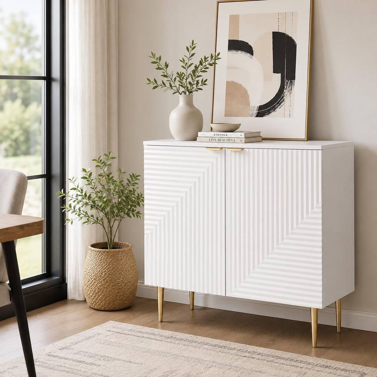 Wooden Storage Unit for Living Room Dining Room Kitchen Entryway