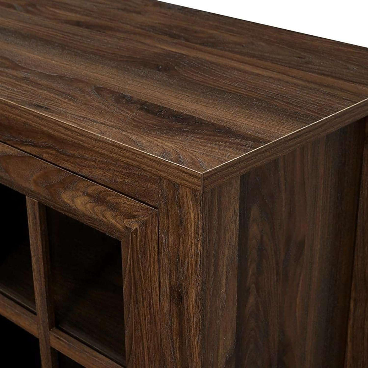 Solid Sheesham Wood TV Cabinet with Storage