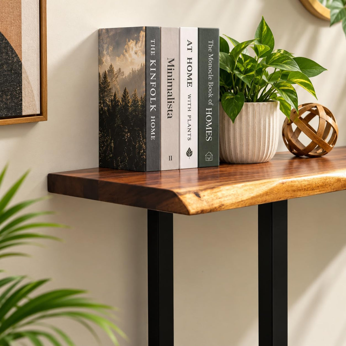 Wooden Console Table for Living Room