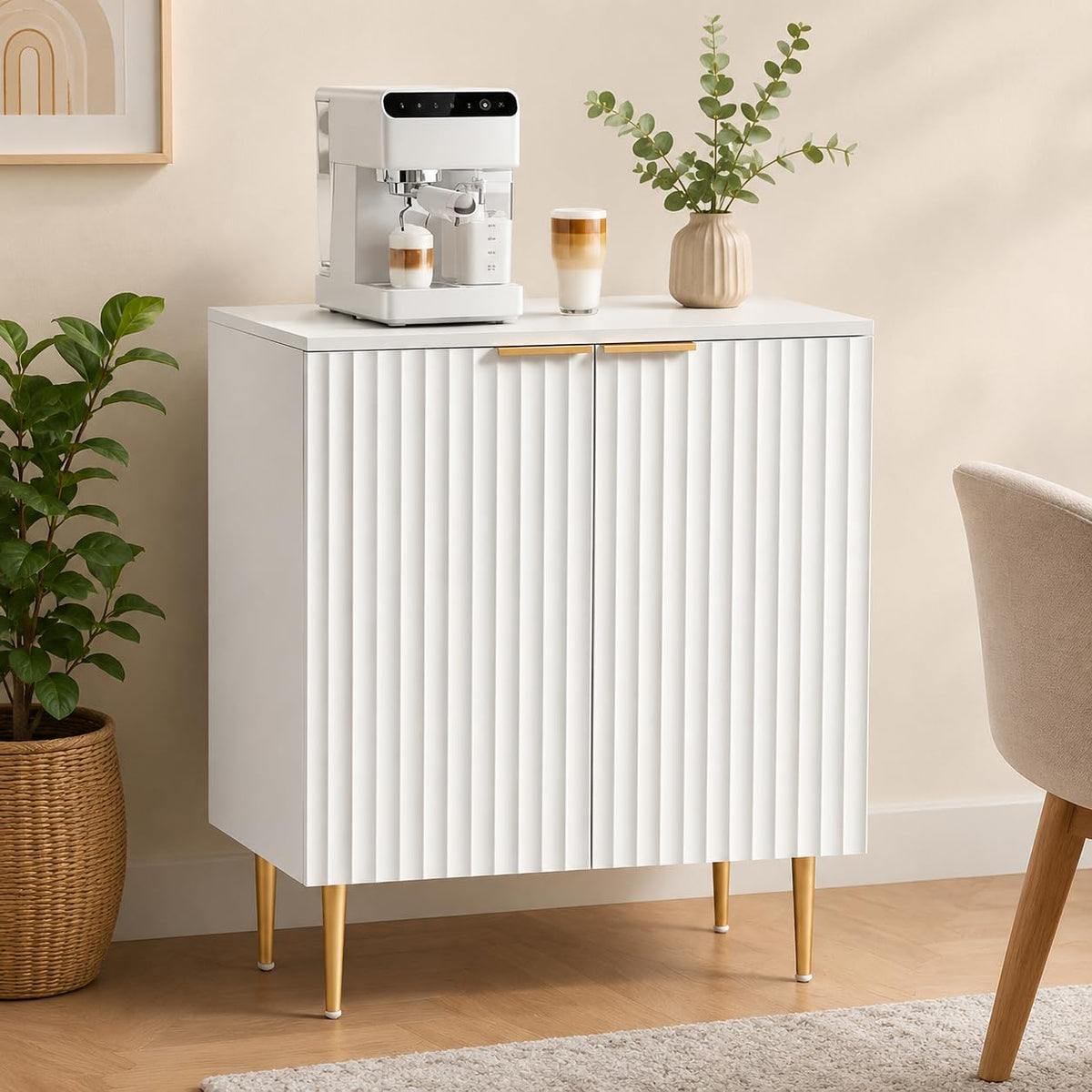 Wooden Storage Unit for Living Room Dining Room Kitchen Entryway