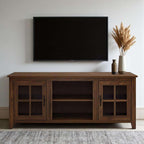 Solid Sheesham Wood TV Cabinet with Storage