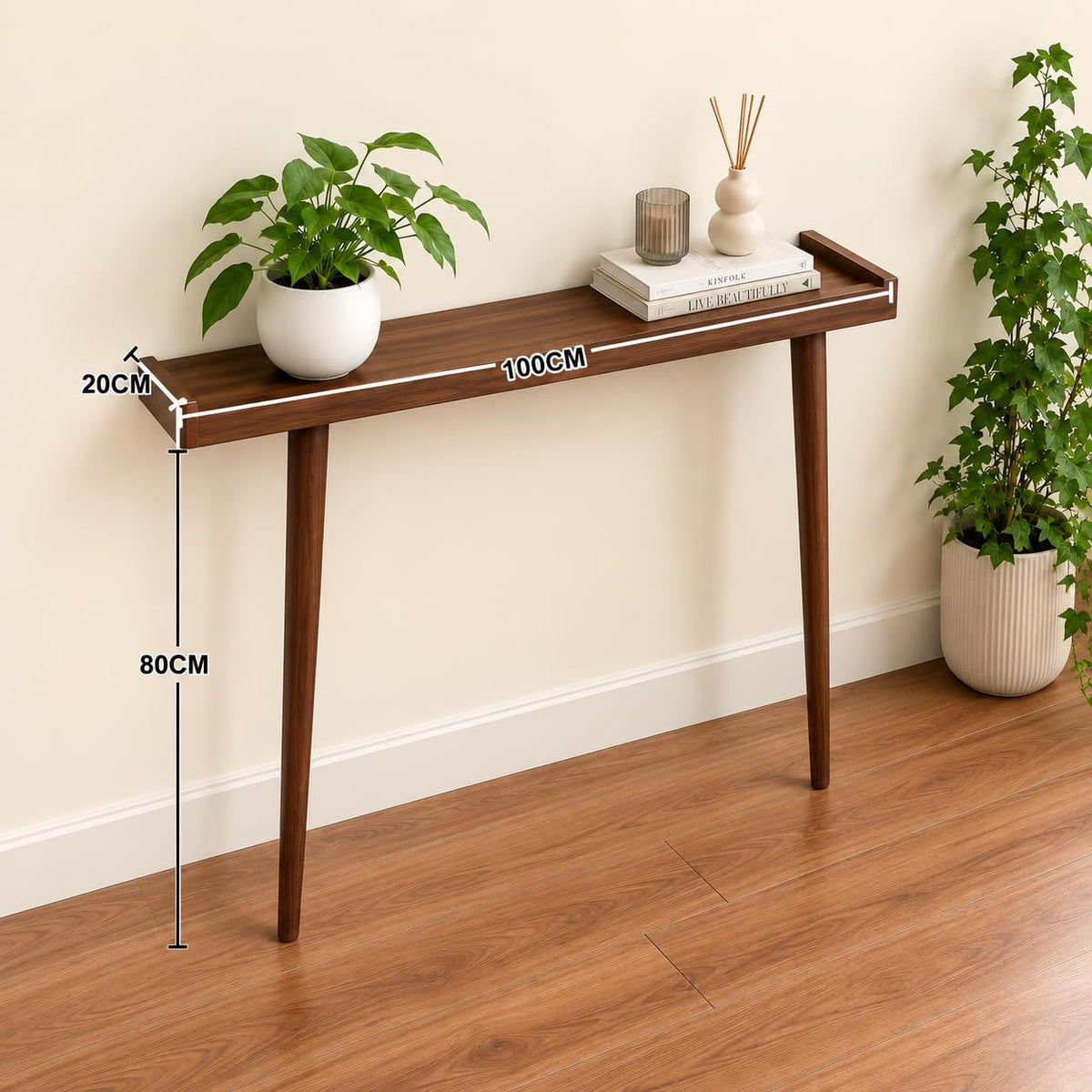 Wooden Entryway Table for Living Room
