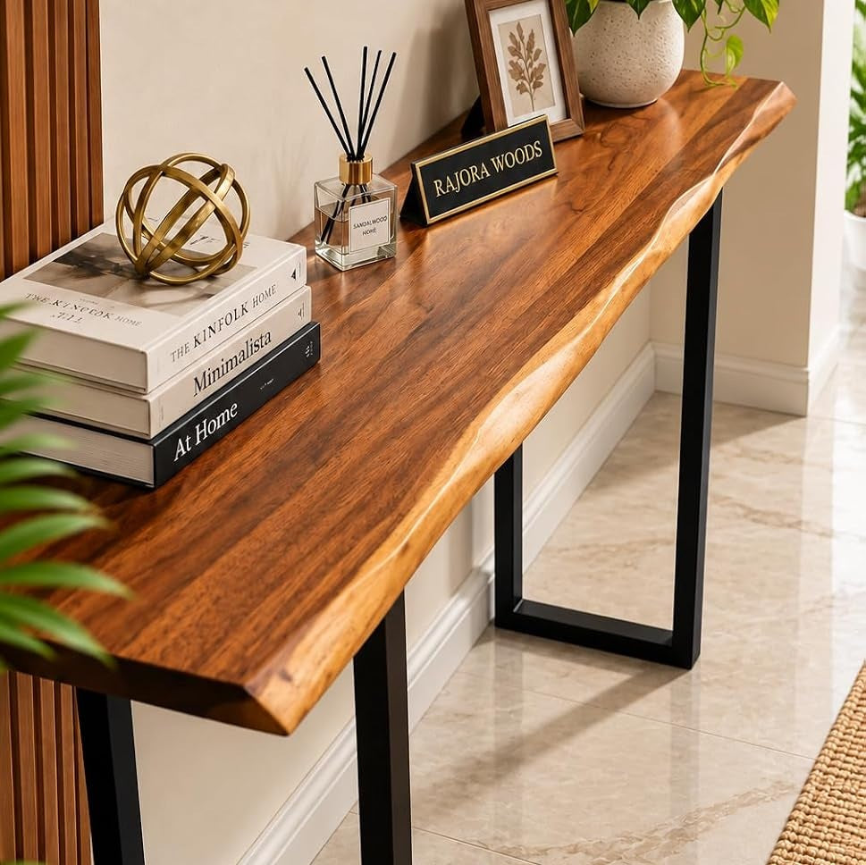 Wooden Console Table for Living Room
