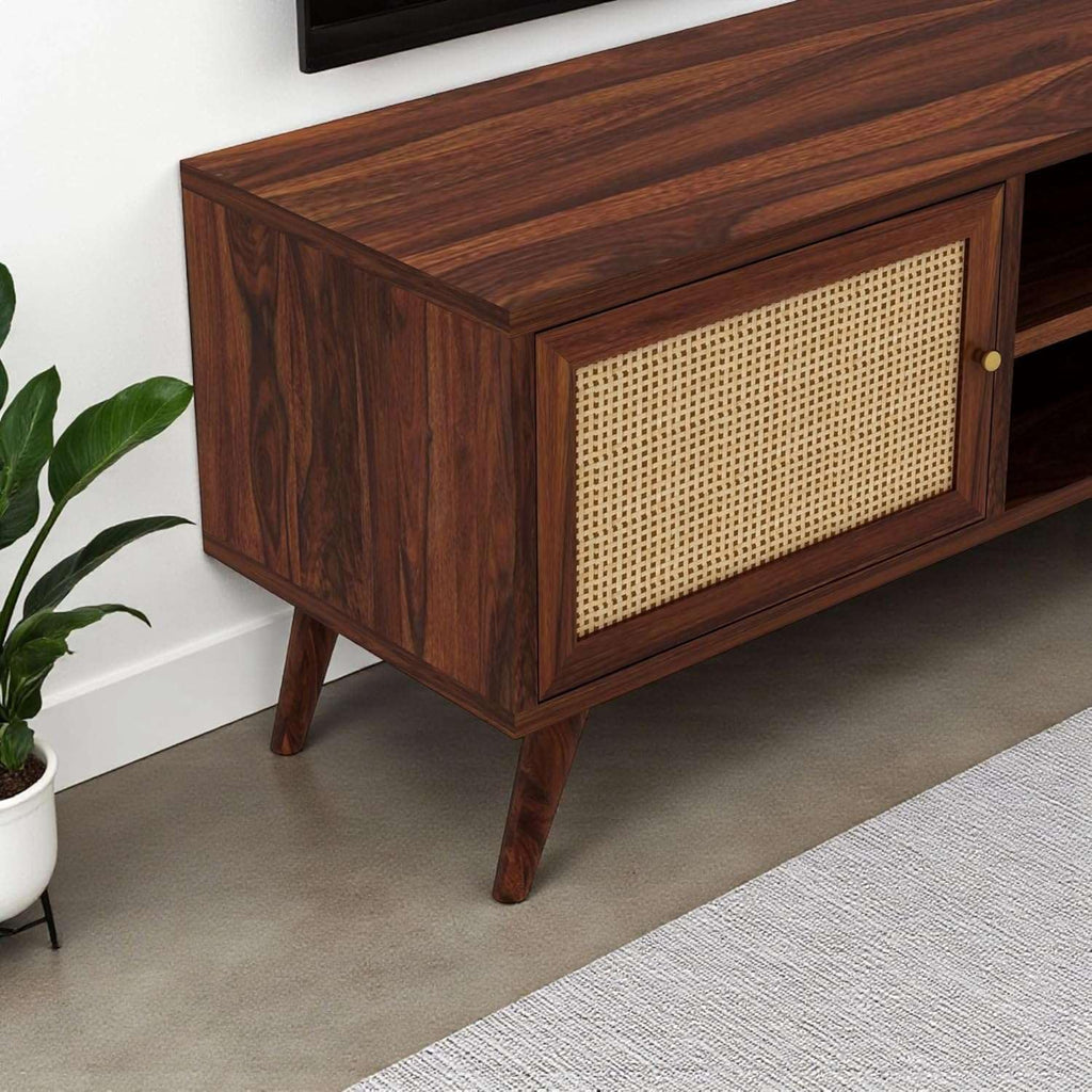 Solid Sheesham Wood TV Unit for Living Room