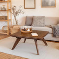 Solid Sheesham Wood Square Centre Tea Table