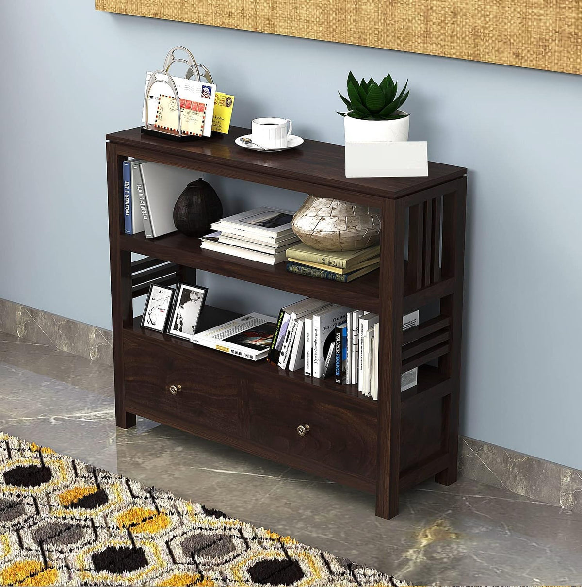 Wooden Entryway Table with Storage Drawer
