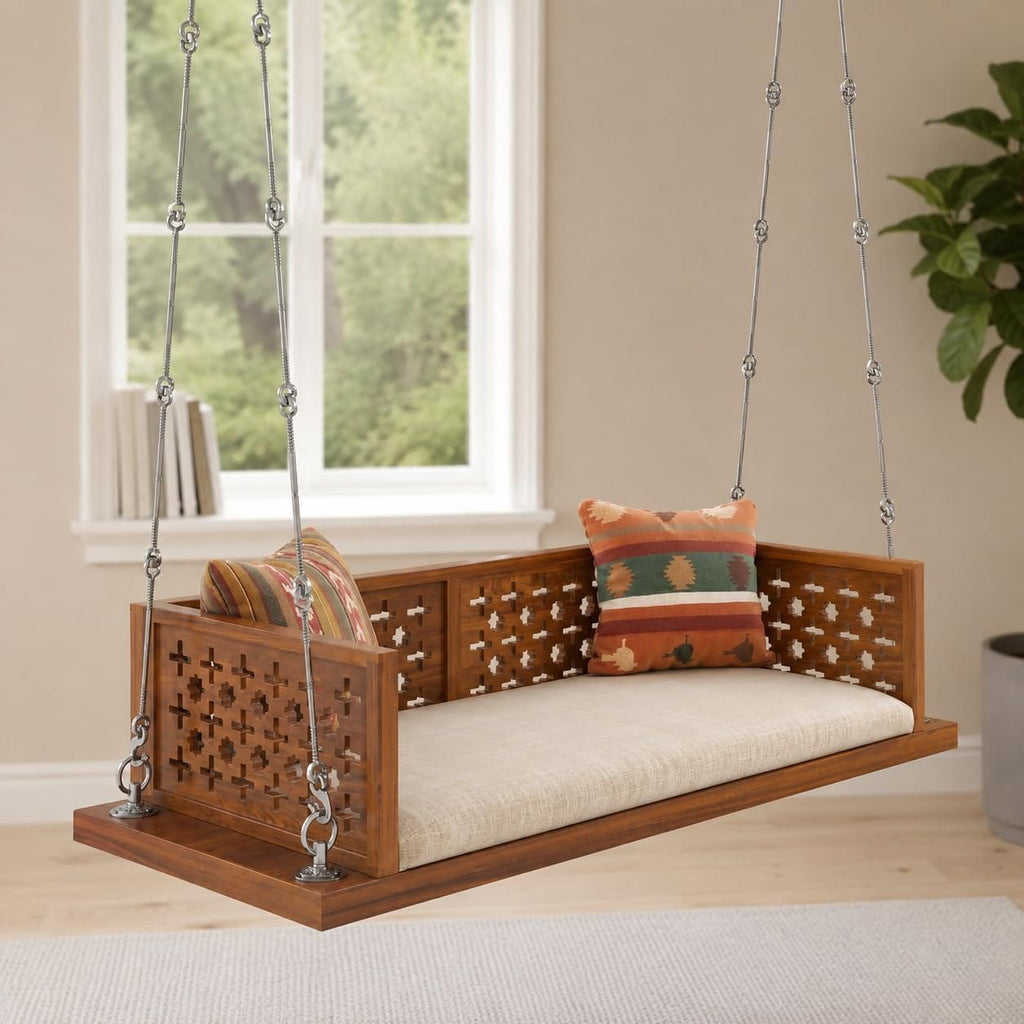 Wooden Swing Jhula for Living Room